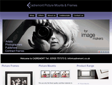 Tablet Screenshot of cadremont.co.uk